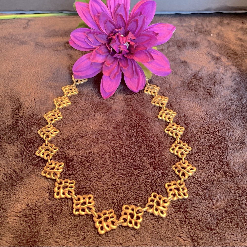 DKNY Vintage Gold Tone Necklace